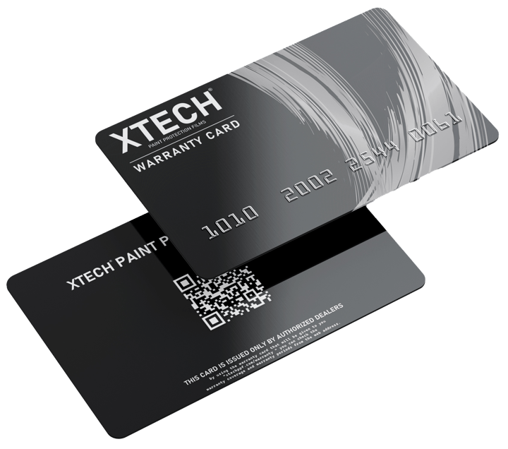 XTECH Warranty Card